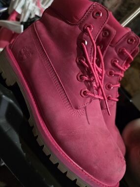 Hot Pink Tmberland Boots